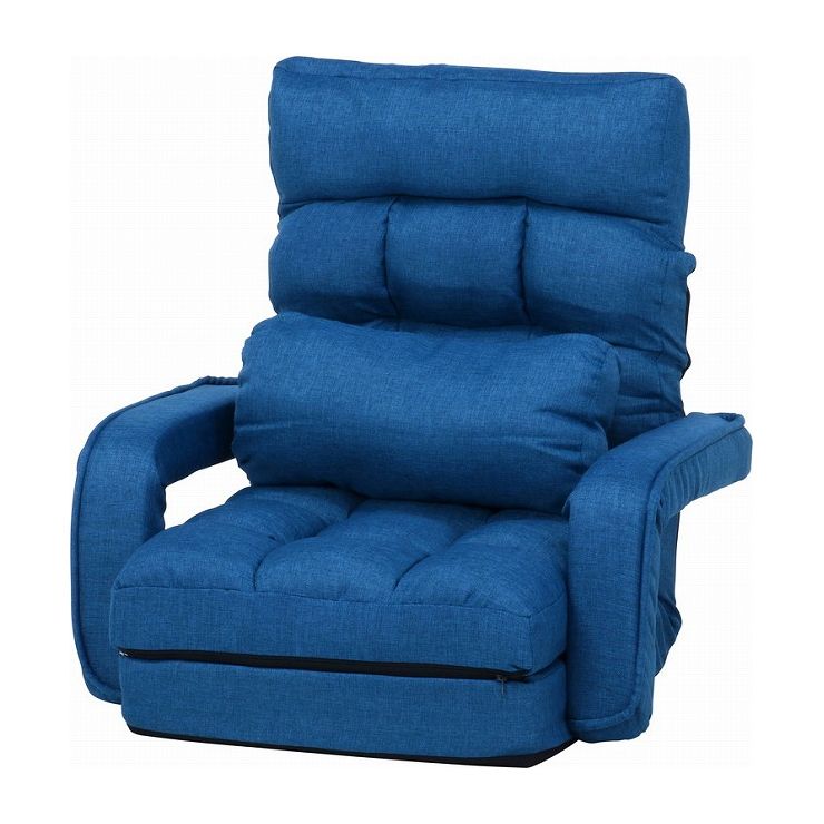 4WAY座椅子 ネイビー 幅70×奥行58~167×高さ11~70cm 座面高 110~220mm(代引不可)【送料無料】