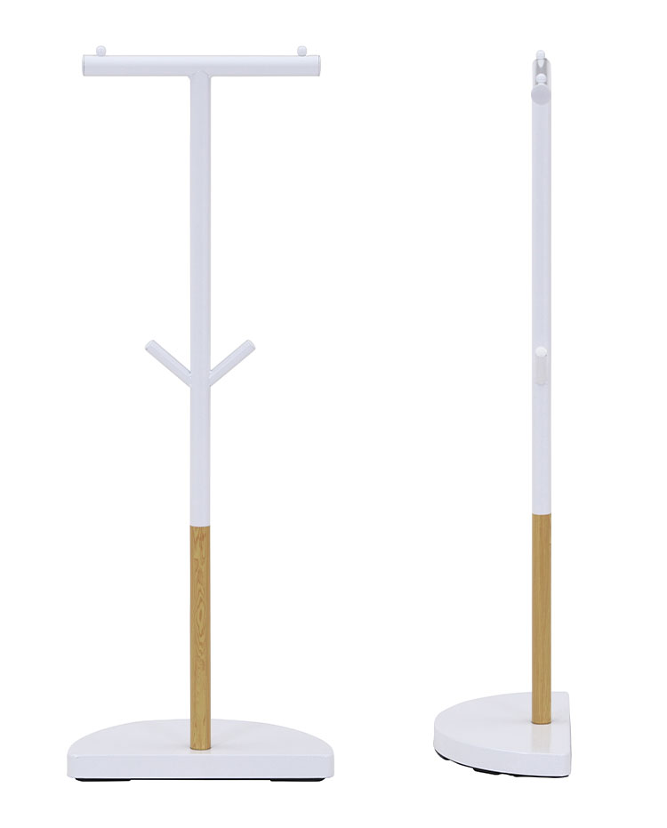 ランドセルラック バックパックスタンド ホワイト ランドセルスタンド ポール ハンガー かばん掛け スタイリッシュ 省スペース おしゃれ(代引不可)【送料無料】