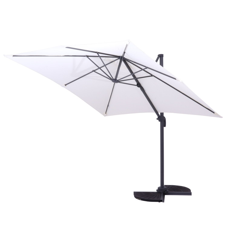 ハンギングパラソル パラソル アルミパラソル 大型 ガーデン アウトドア 折り畳み 折りたたみ 省スペース おしゃれ 庭(代引不可)【送料無料】