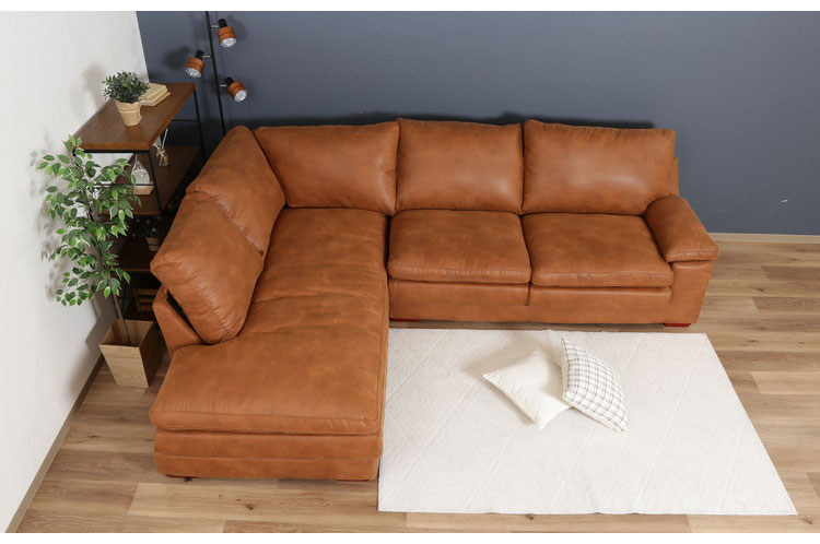 ソファ カウチソファ 3人掛け 4人掛け 幅300 おしゃれ 北欧 超大型 レザー 合皮 カフェ ソファー sofa 三人掛け 2.5P ローソファ フロアソファ かわいい(代引不可)【送料無料】 [3]