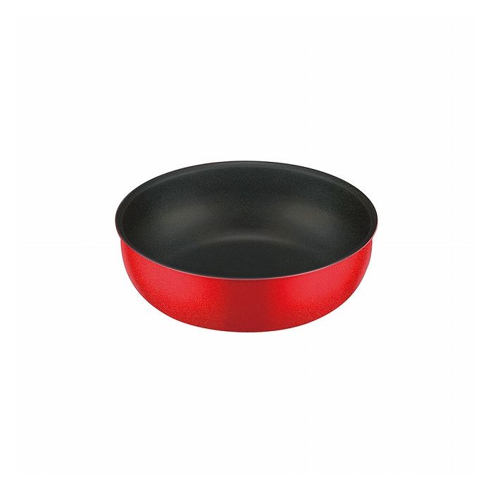 サーモス THERMOS デュラブルシリーズ取っ手のとれる炒め鍋 24cm KVC-024D BTR ブライトレッド【送料無料】