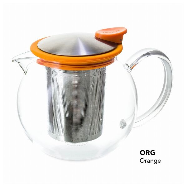 ボラ ガラスティーポット750ml オレンジ FOR LIFE フォーライフ【送料無料】