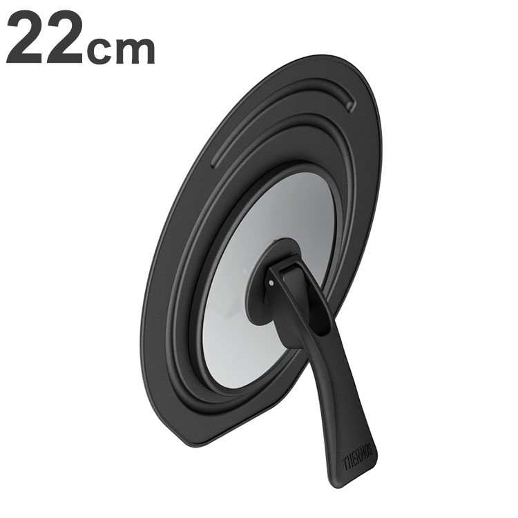 THERMOS サーモス 折りたたみスタンド式フタ KLG-001 BK ふた 蓋 ブラック