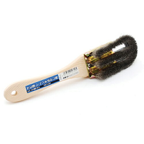 【用途】サビ落とし・ペンキはがし用。【機能・特徴】ステンレス線はサビにくく、水廻りの作業に最適です。サビはがし・ペンキはがし・水廻り作業に使えます。【仕様】●ステンレス線　3行。【商品サイズ】奥行240×幅50×高さ35mm　重量160g大工道具：砥石・ペーパー：ワイヤーブラシ木柄 SK11：U3型ブラシ‐ステンレス：NO.93 ■商品コード：4977292147095■JANコード：4977292147095■ブランド名：SK11■商品名：U3型ブラシ　ステンレス■規格：NO.93 【商品サイズ】奥行240×幅50×高さ35mm　重量160g サビはがし・ペンキはがし・水廻り作業に使えます。ステンレス線はサビにくく、水廻りの作業に最適です。 【用途】サビ落とし・ペンキはがし用。【機能・特徴】ステンレス線はサビにくく、水廻りの作業に最適です。サビはがし・ペンキはがし・水廻り作業に使えます。【仕様】●ステンレス線　3行。 　　