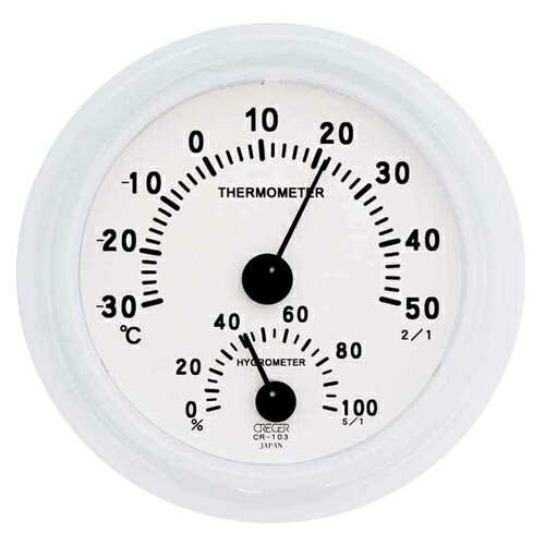 Thermometers - CRECER・エアコンマネージャーホワイト・CR-108W 大工道具：測定具：温度計・他