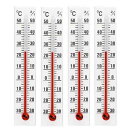 CRECER・温度計タテ4本セット・DP-7S4 大工道具：測定具：温度計・他【RCP】
