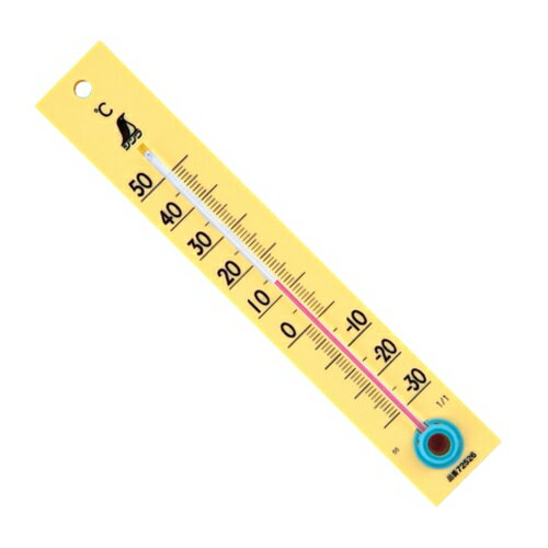 Thermometers - シンワ・サーモC−2‐イエロー‐並板・72526 大工道具：測定具：温度計・他
