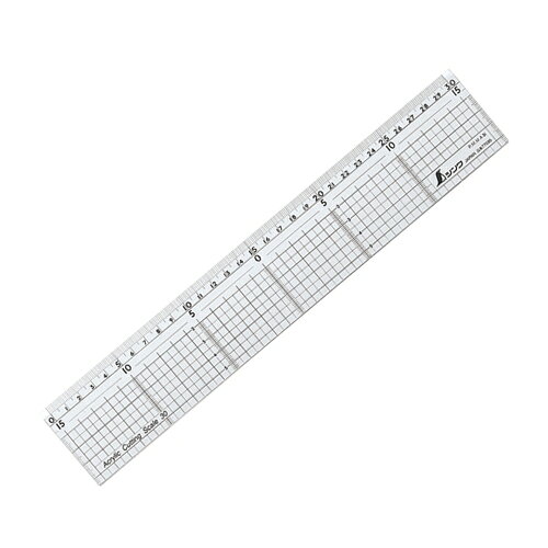 Scales - シンワ・アクリルカッティングスケール・30CM‐77085 大工道具：測定具：その他測定・製図2