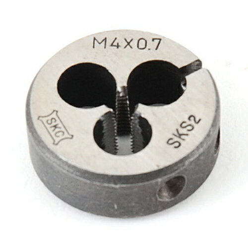 SK11・ネジ切ダイス25mm径・M4X0.7 先端工具：鉄工ドリル：タップ・ダイス【送料無料】