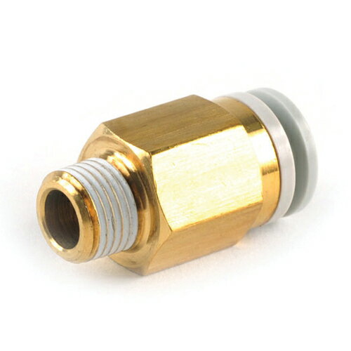 電動工具・エアーツールのエアーカプラKQ2H08-01S。エアー配管用チューブ管継ぎ手。押し込むだけで接続、ワンタッチ分離。確実に簡単に接続。製造元：SMC株式会社。