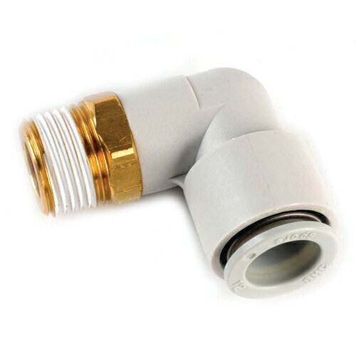 電動工具・エアーツールのエアーカプラKQ2L12-03S。エアー配管用チューブ管継ぎ手。押し込むだけで接続、ワンタッチ分離。確実に簡単に接続。製造元：SMC株式会社。