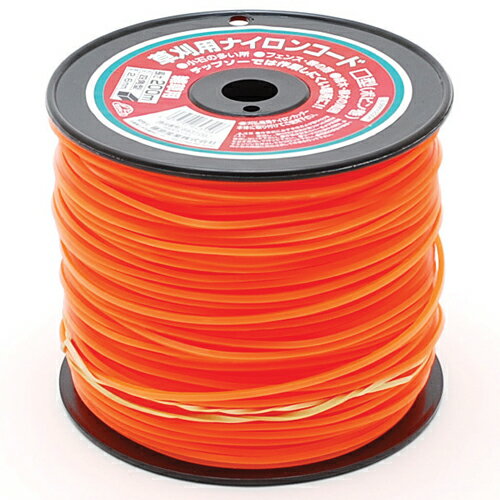 ナイロンコード□型 ボビン巻 2.6MMX200M 草刈り 刈払機用 除草作業 狭い場所【送料無料】