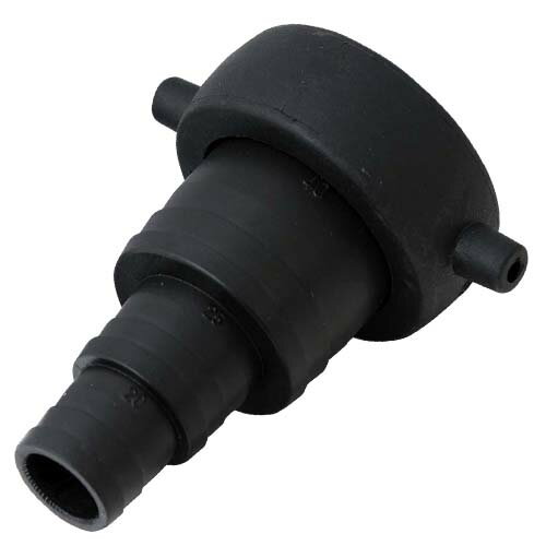 【用途】ポンプパーツ。【機能・特徴】ポンプ本体と各種ホースの連結に。メスネジ部はポンプ本体にタケノコ部はホースの接続に。ホースバンドを使用してホースに接続します。38mm口径ポンプを38mm、25mm、20mmのホースへの接続が可能です。【...