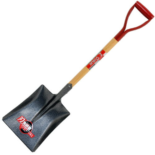 E−Value・木柄角ショベル（刃先研磨）・EWS-4 園芸道具：ショベル：木柄【送料無料】