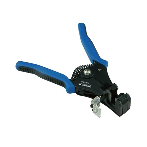 【商品特長】【用途】ケーブルの被覆剥き。【機能・特徴】0.9・1.25・2.0・3.5・5.5mm2の電線の被覆が剥け、エコ電線にも対応しています。スプリングの先端も穴でしっかり固定して、堅牢性がアップしています。ストリップ長さを調節できるストッパー付きです。全面を覆う「刃押さえ板」が、刃をしっかりガードすることで、がたつきのない滑らかな動きを実現しました。グリップの根元までカバーして握りやすくなりました。【仕様】●適用電線サイズ：(IV線)0.9・1.25・2.0・3.5・5.5mm2。●全長：165mm。●質量：350g。【商品サイズ】幅95×高さ165×奥行40mm　重量350g■商品コード:4937897007224■JANコード:4937897007224■ブランド名:デンサン■商品名:ワイヤーストリッパー■規格:DIV-095K【送料について】北海道、沖縄、離島は送料を頂きます。