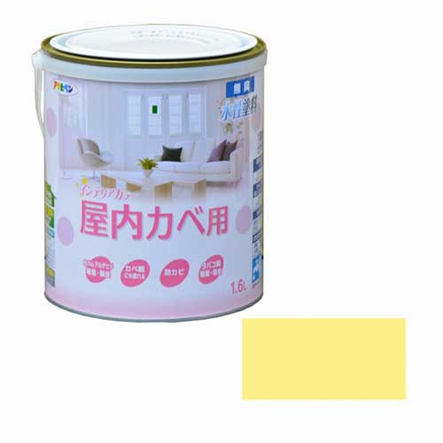 Rakuten - アサヒペン NEWインテリアカラー屋内壁 1.6L パステルイエロー【送料無料】