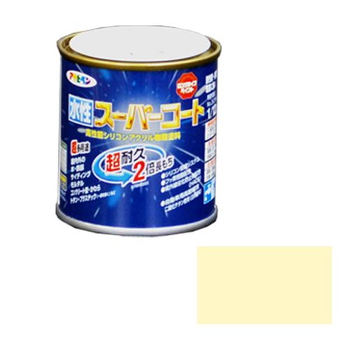 アサヒペン 多用途-水性スーパーコート 1/12L-アイボリー