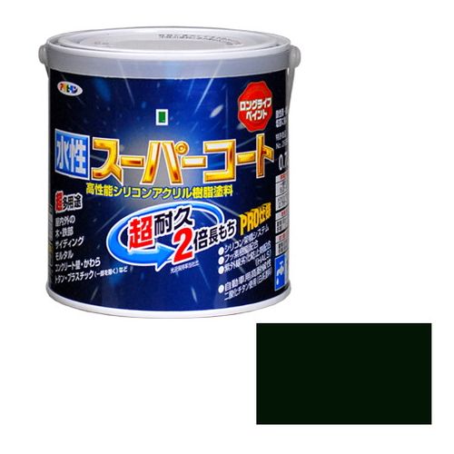 Paint - アサヒペン 多用途-水性スーパーコート 0.7Lアイリッシュグリン【送料無料】