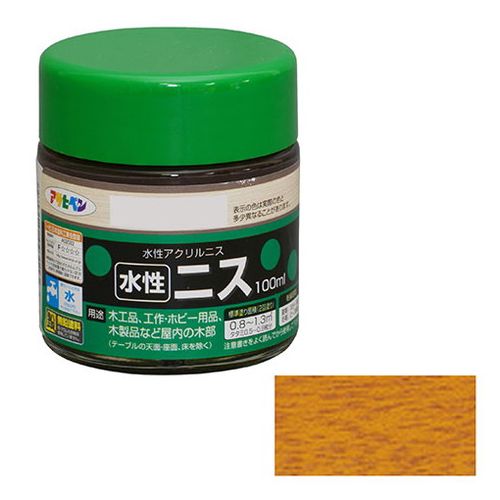 樂天商城 - アサヒペン 水性ニス 100ML-ライトオーク【送料無料】
