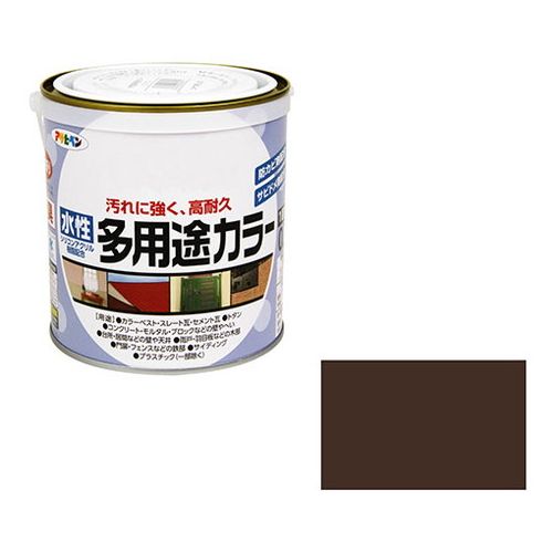 Paint - アサヒペン 水性多用途カラー 0.7L-コゲチャ【送料無料】