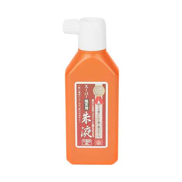 【商品特長】【用途】雨天用墨液。【機能・特徴】粒子が細かいので、細い線が打てます。一瞬で建材に入り込み、乾けば流れません。濡れている木材・コンクリートに墨打ちが出来ます。乾いた資材にも原液のまま使用できます。【仕様】●内容量：180ml。●色：朱。【商品サイズ】幅58×高さ160×奥行32mm　重量240g【注意事項等】幼児の手の届かない所に保管して下さい。残り液は戻さないで下さい。高温、直射日光の当たると所には置かないで下さい。■商品コード:4977292175449■JANコード:4977292175449■ブランド名:SK11■商品名:スーパー雨天用朱液■規格:180ML【送料について】北海道、沖縄、離島は送料を頂きます。