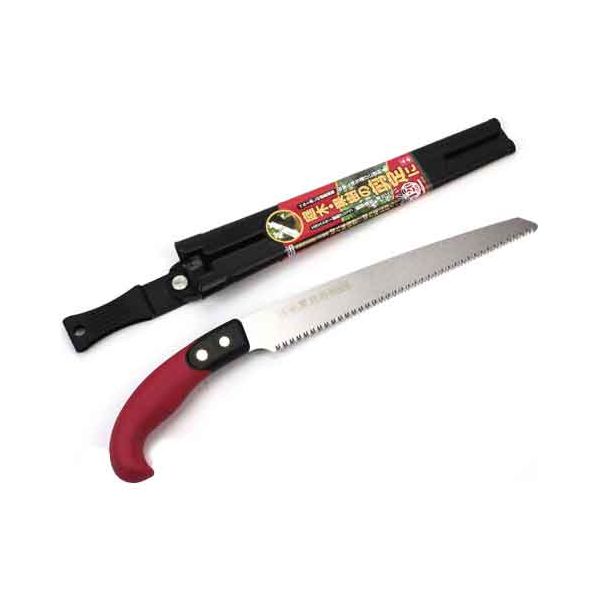 【商品特長】【用途】庭木の剪定、整枝作業用。【機能・特徴】樹脂グリップ＆鞘付き剪定鋸です。【材質】●刃部：刃物鋼。●ハンドル部：樹脂。●ハンドル部：樹脂。【商品サイズ】幅50×高さ410×奥行35mm　重量220g■商品コード:4977292633772■JANコード:4977292633772■ブランド名:千吉■商品名:鞘付き剪定鋸 G付240mm■規格:SGPS-12【送料について】北海道、沖縄、離島は送料を頂きます。