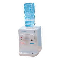コンパクトウォーターサーバー AQUACUBE2 ホワイト お湯 冷水 2リットル ペットボトル用 温水 家庭用 卓上(代引不可)【送料無料】