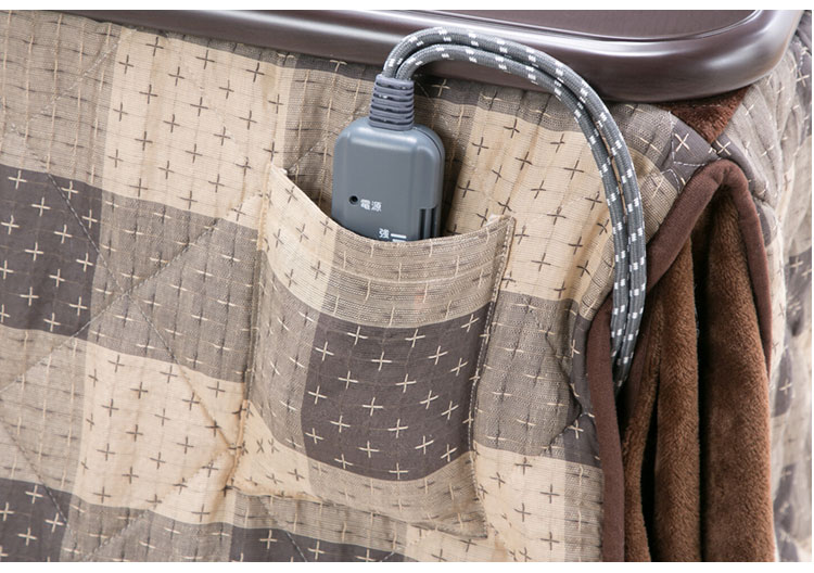 ダイニングこたつ 4点セット 2人掛け テーブル こたつ布団 チェア2脚 105×80cm 2人用 600W薄型ファンヒーター 撥水フランネル生地 冬 あったか(代引不可)【送料無料】 [2]