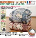 日本製 フランス産吸湿発熱ウール掛布団 ダブル かわいい おしゃれ 暖かい 寒さ対策 防寒(代引不可)【送料無料】 2