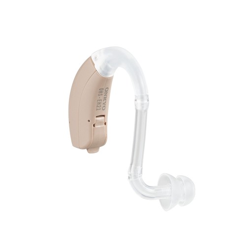 オンキョー ONKYO 耳掛け式デジタル補聴器両耳セット おまけ電池24個付き(代引不可...
