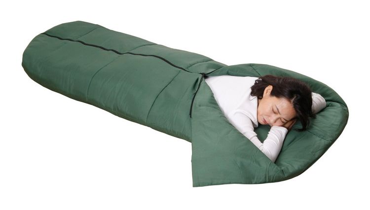 洗えるあったか2WAY寝袋 アウトドアや災害対策に 収納袋付き 寝袋 あったか寝袋(代引不可)【送料無料】