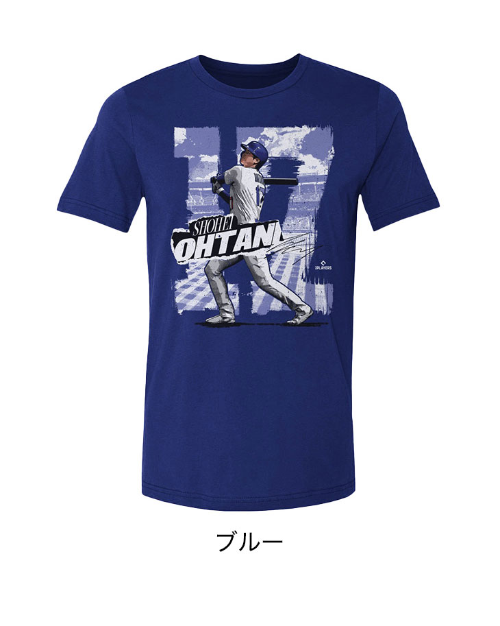 MLBPA公式ライセンス 大谷翔平グラフィックTシャツ スタジアム柄 S/M/L/XL メンズ レディース グレー ブルー 直輸入品 大谷翔平 Tシャツ ドジャース 応援 グッズ 野球 メジャーリーグ MLB(代引不可)【送料無料】