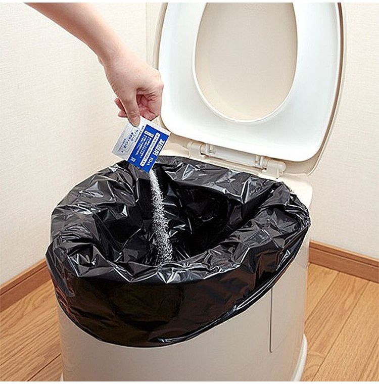 非常用簡易トイレセット 折りたたみ式 コンパクト 防災 災害対策 非常用トイレ 簡易トイレ 目隠し ポンチョ付き 防災トイレセット(代引不可)【送料無料】 3