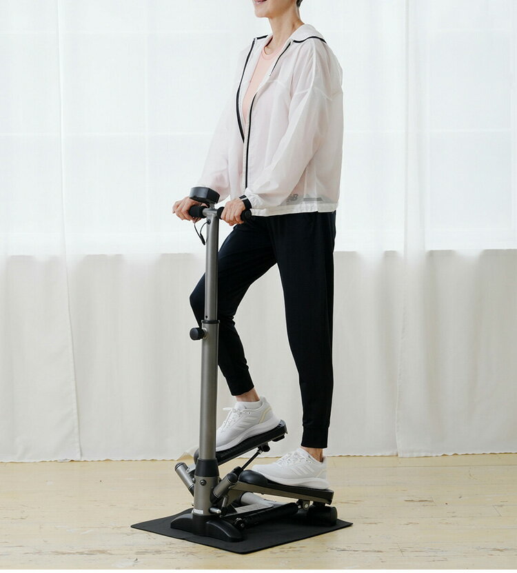 アルインコ ハンドル付き トレーニングマシン 健康習慣 ステップ ウォーキングマシ...