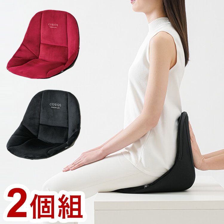 サポートクッション 2個セット 柔道整復師推奨 座椅子 姿勢矯正 疲れにくい 骨盤矯正 クッション 