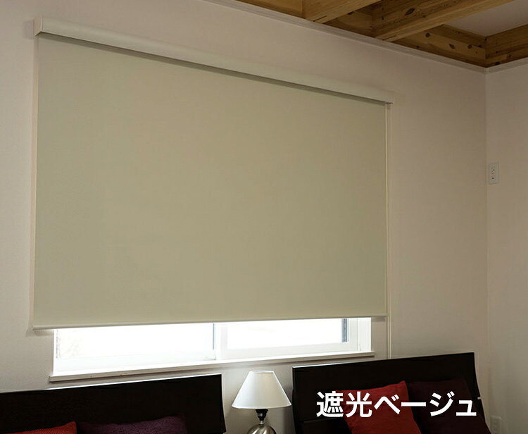ロールスクリーン カバー付き 遮光 幅60cm×高さ135cm シンプル おしゃれ 北欧 オフィス マンション 間仕切り ロールカーテン(代引不可)【送料無料】 [2]