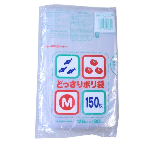 日本技研工業 キッチンコーナー どっさりポリ袋 M 150P KC-61