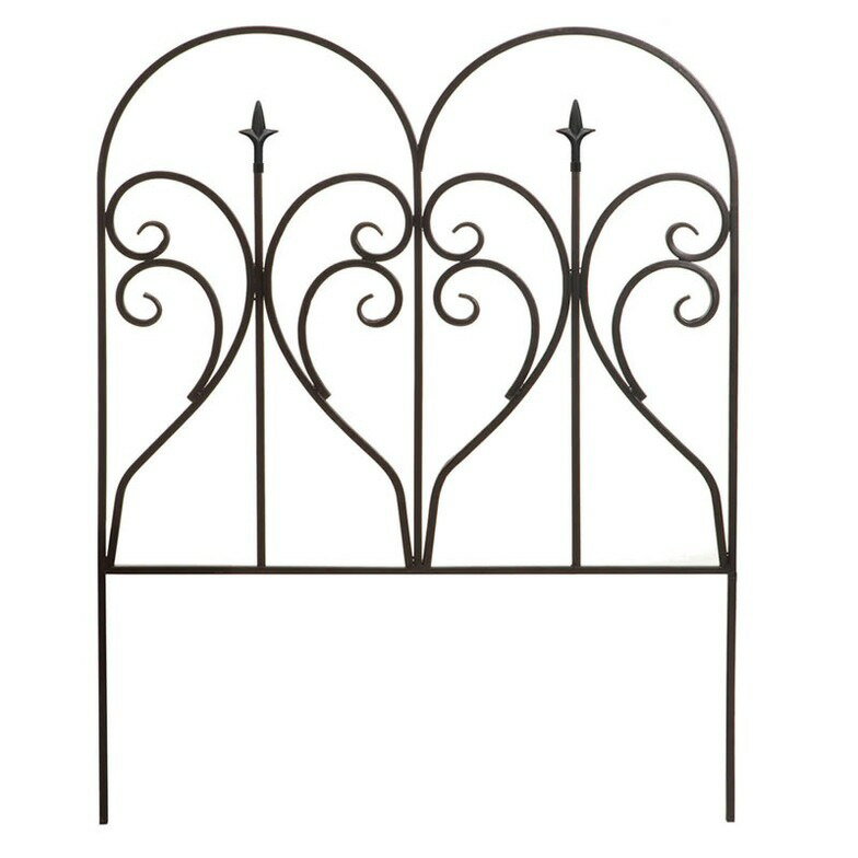 アイアンエッジ フィニアル フェンス 目隠し アイアン ガーデンフェンス ガーデニング 枠 柵 仕切り 目隠し(代引不可)