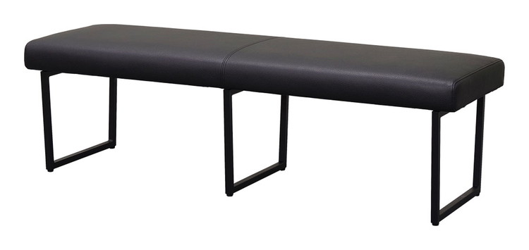 ダイニングベンチ 幅140 単品 ベンチ おしゃれ 椅子 イス いす チェア ナチュラル ブラック PVC レザー 北欧(代引不可)【送料無料】 [2]