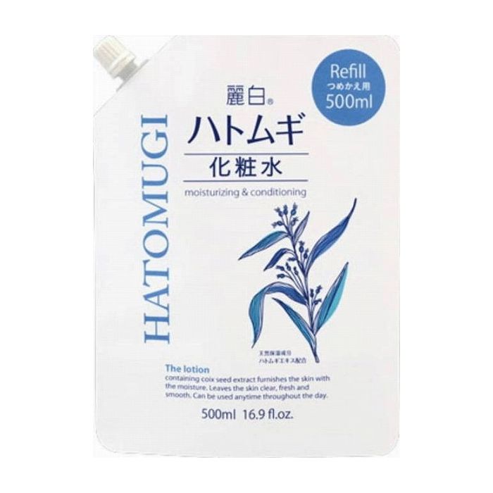 Face Care - 熊野油脂 麗白 ハトムギ化粧水 詰替 500ml 化粧品(代引不可)
