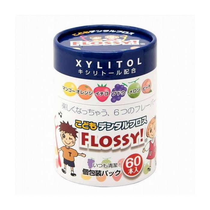 UFCサプライ こどもデンタルフロスFLOSSY 60本入 日用品 日用消耗品 雑貨品(代引不可)