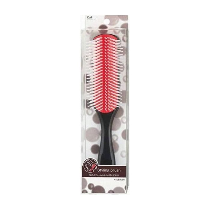 貝印 HL0002SS スタイリングブラシL レッドラバー 日用品 日用消耗品 雑貨品(代引不可)