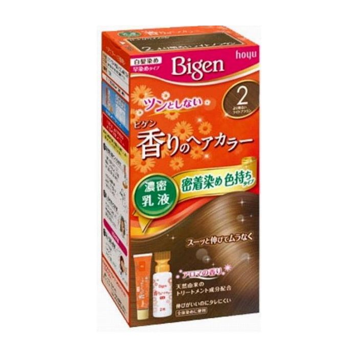 ホーユー ビゲン 香りのヘアカラー 乳液 2 より明るいライトブラウン 医薬部外品(代引不可)