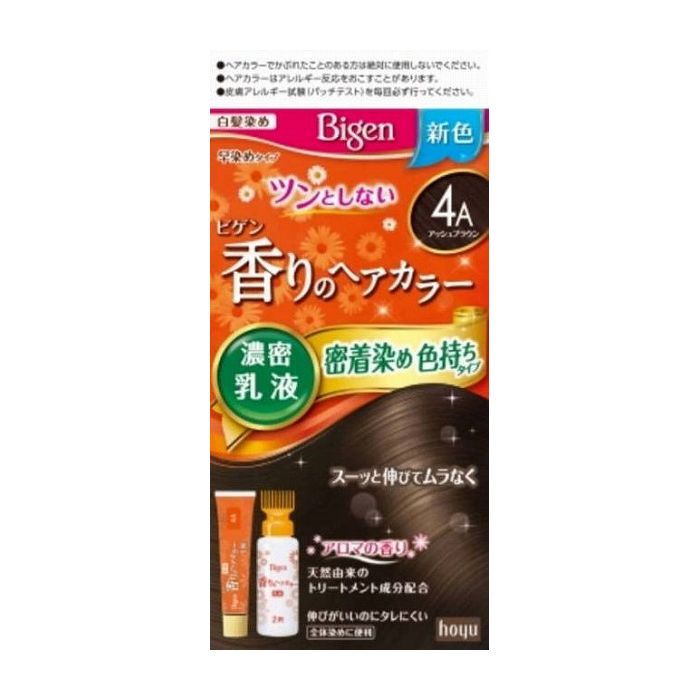ビゲン香りのヘアカラーから、赤みをしっかり抑えた「アッシュ系」の新色1色登場！「4A　アッシュブラウン」色持ち成分配合。日にちが経っても「キラ浮き白髪」気にならない！商品区分:医薬部外品製造国:日本メーカー名:ホーユーサイズ/容量:1個 単品JAN:4987205052491化粧品 毛染め 白髪用【代引きについて】こちらの商品は、代引きでの出荷は受け付けておりません。【送料について】北海道、沖縄、離島は送料を頂きます。