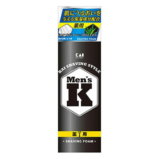 6個セット 貝印 MENSシルクプロテイン配合 薬用シェービングフォーム(代引不可)【送料無料】 6個セット 貝印 MENSシルクプロテイン配合 薬用シェービングフォーム(代引不可)【送料無料】