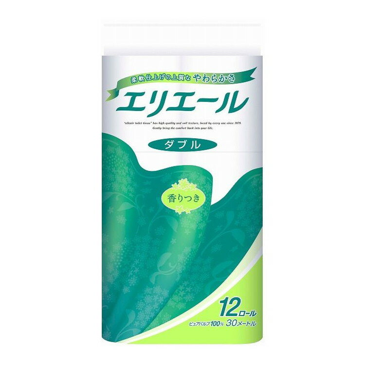 【単品8個セット】 エリエールトイレットティシュー12Rダブル 大王製紙株式会社(代引不可)【送料無料】