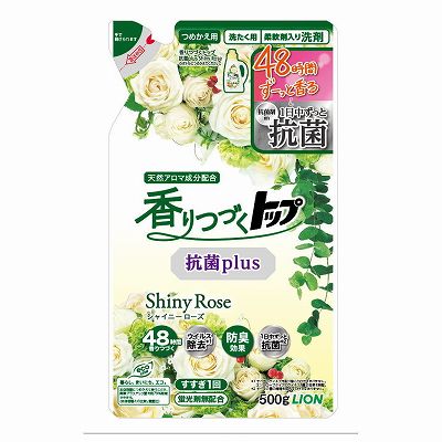 【単品4個セット】 香りつづくトップ抗菌plusShinyRoseつめかえ用500g まとめ買い(代引不可)