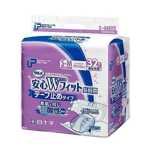 【単品7個セット】 PUサルバ安心WフィットS-M中間32枚 白十字株式会社(代引不可)【送料無料】