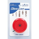 【4個セット】クロバー クロバーラブ まんまるメジャー 赤 77-142(代引不可)【送料無料】