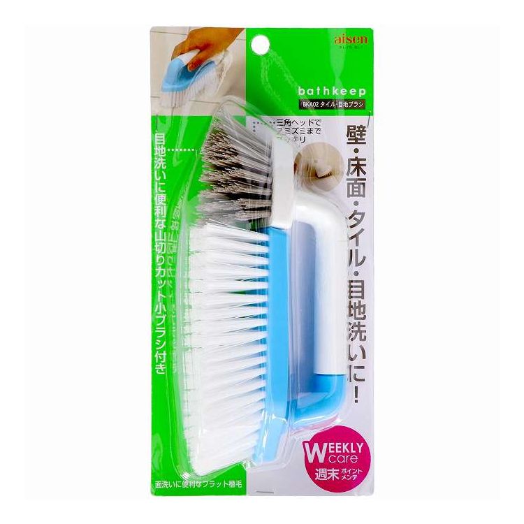 【商品説明】目地洗いに便利な山切りかっと小ブラシ付き。商品区分：全成分：メーカー名：アイセン生産国：中華人民共和国内容量：1個【代引きについて】こちらの商品は、代引きでの出荷は受け付けておりません。【送料について】北海道、沖縄、離島は送料を頂きます。